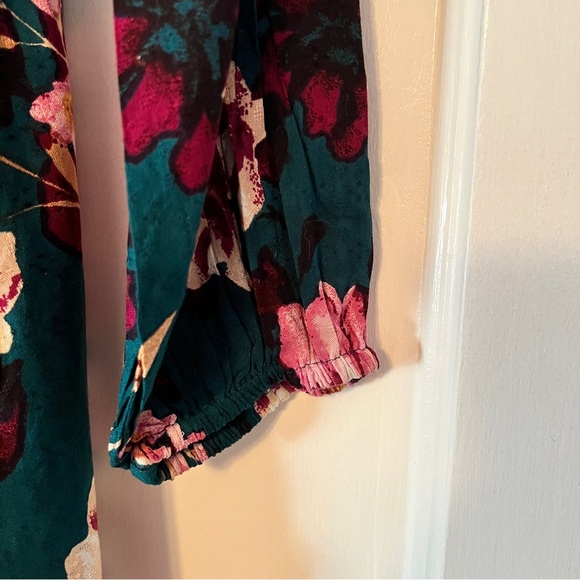 Band of the Free Boho Floral Wrap Dress - Picture 9 of 13